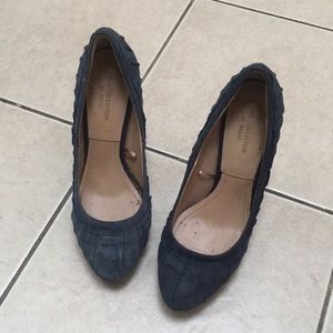 🦋 Zara 5-inch blue suede pumps 🦋